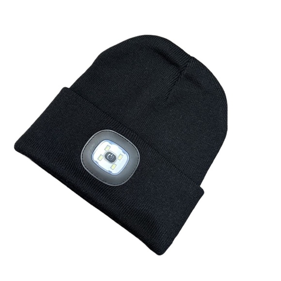 $18 for 2 Unisex 4 LED USB Flashlight Head Lights Hat for Winter - Picture 3 of 7